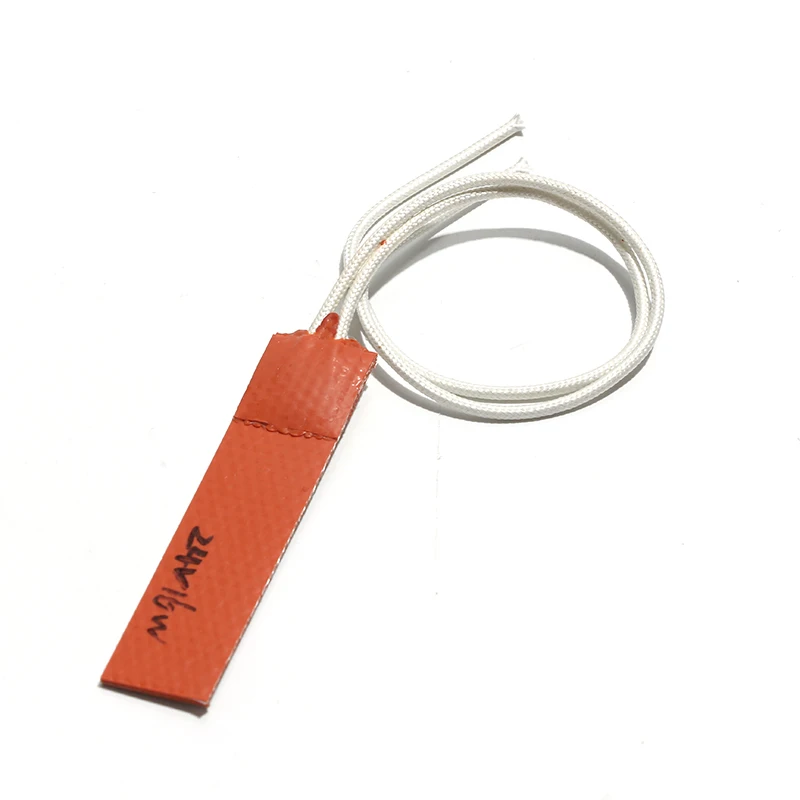 Silicone Heating Sheet Mini Heating Plate Heater Heating Pad 15*95mm 12V2.5W/24V10W with 3M Adhesive Tape Lead 200mm view 3