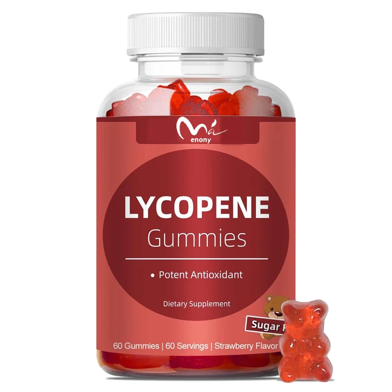 

Lycopene 60 gummies, Lycopene 40 mg, Prostate and Heart Health, Tomato Fruit Extract, Strong Antioxidant