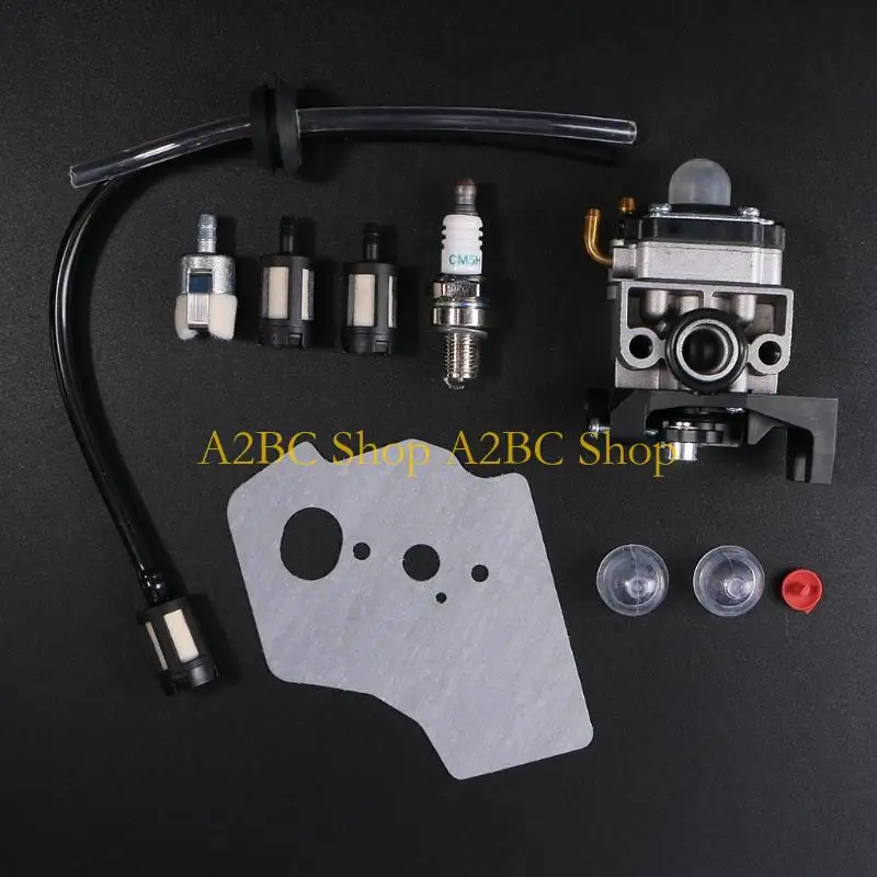 A2BC Trimmer Mowers Engine Carburetor Carb Gasket for Spark Plug Line Hose For GX25 GX35 HHT35