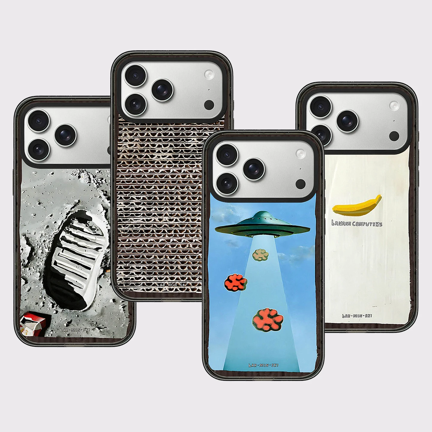 Banana Computer Pattern Impact Black Border Magnetic Phone Case Cover for IPhone 13 14 15 16 17 Pro Max Case for IPhone Air