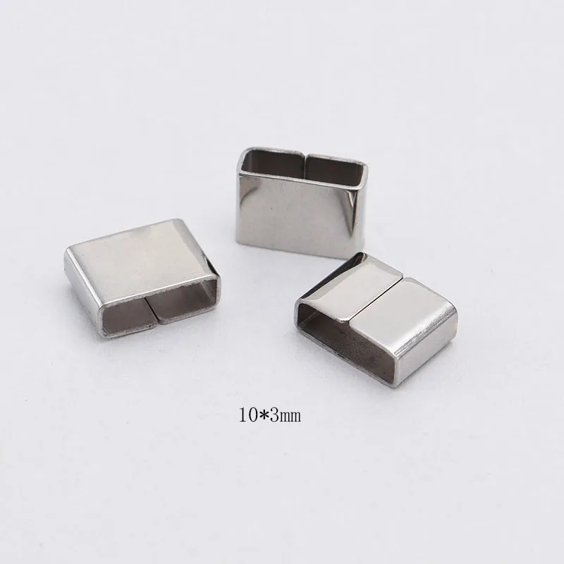 Stainless Steel Curved Tube Connector For Bracelet Bangle Metal Flat Steel Spacer Tube For Jewelry High Polished Wholesale100pcs