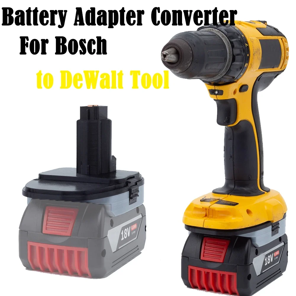 

Battery Converter Adapter For Bosch 18V Lithium Battery to for DeWalt Nickel Drill Power Tool (Not include tools and battery)