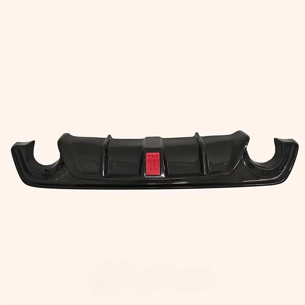 For INFINITI Q50 2017+ Rear Diffuser KZ Style With Brake Light Carbon