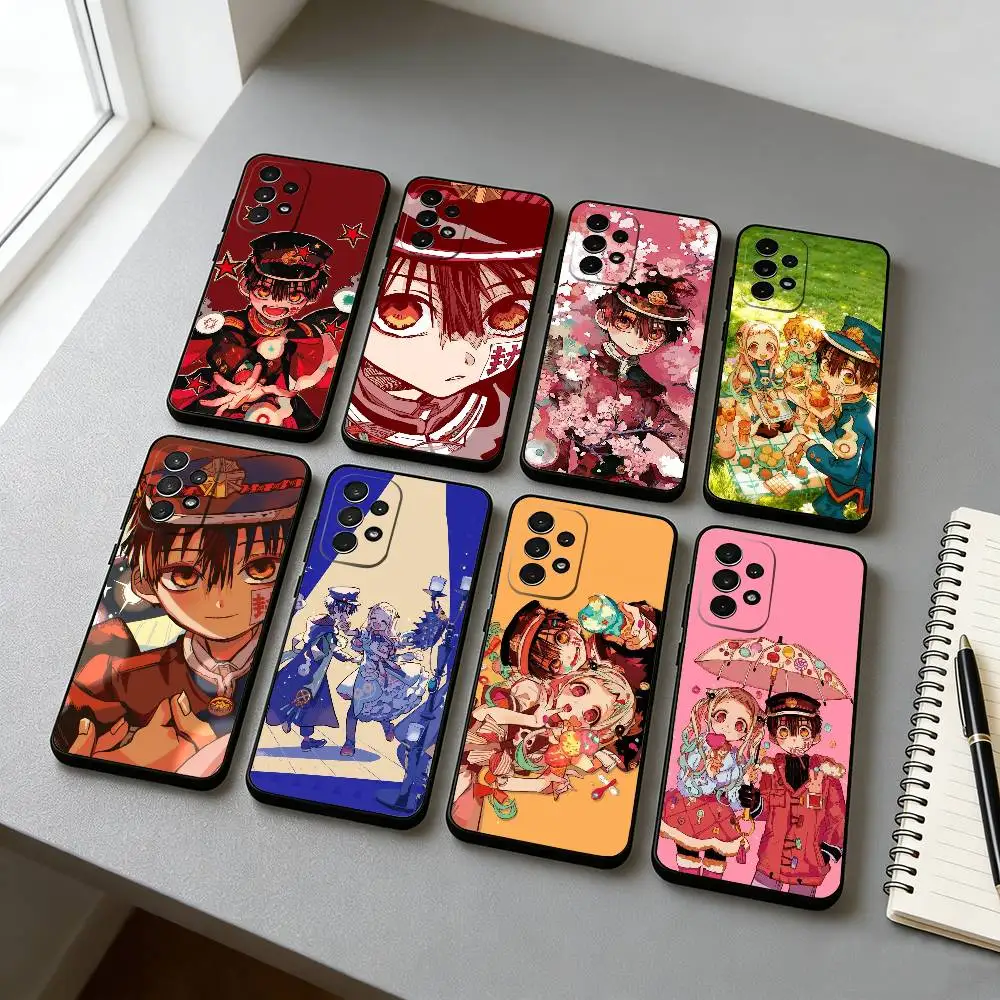 T-Toilet-Bound H-Hanako-kun  Phone Case Black Silicone Soft For Samsung S25,S24,S21,S22,S23,S30,Ultra,S20,Plus,Fe,Lite