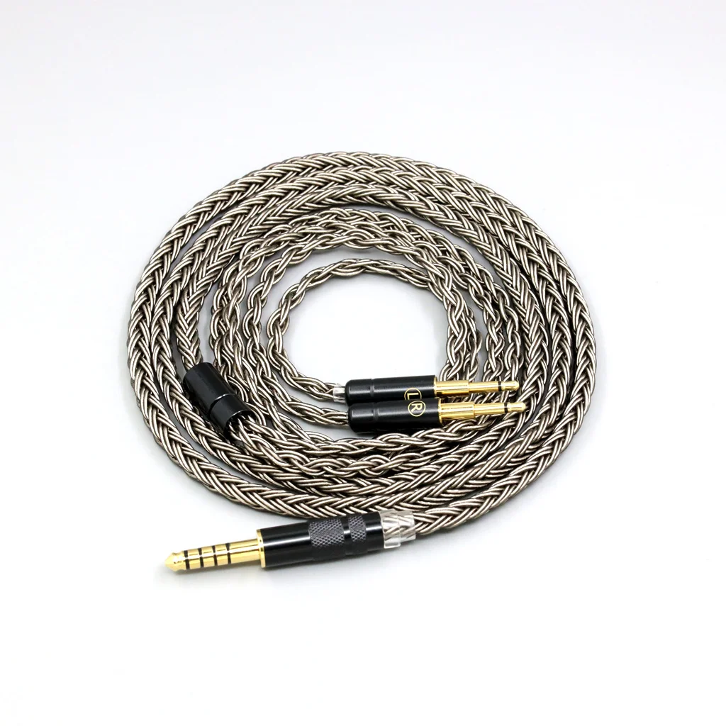

Grey Silver 16 Core plated Earphone Cable For Dual 2.5mm plug SV021 Sivga Phoenix Oriole PII Apollo Aiva Headphone LN008847