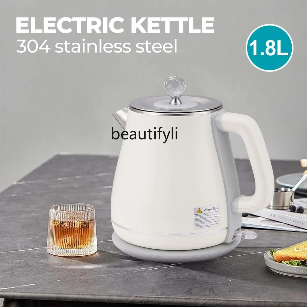 Household 304 stainless steel liner, double gold waterproof temperature control electric kettle