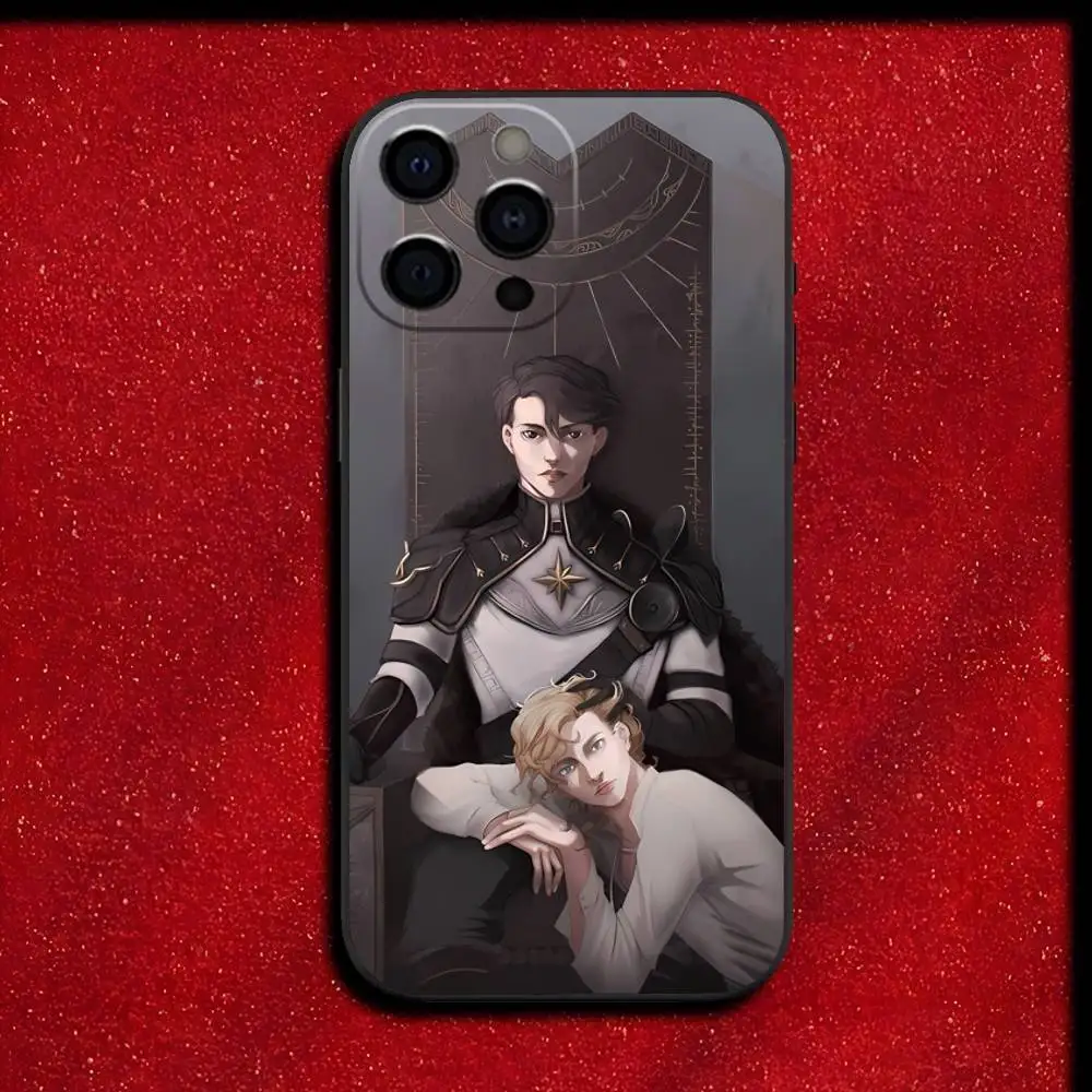 حافظة هاتف Dark Novel Rise W-Will and J-James لهاتف iPhone 17,16,15,14,13,12,11,Pro,Max,Plus,E,SE4,Air,Mini Black Cover #6