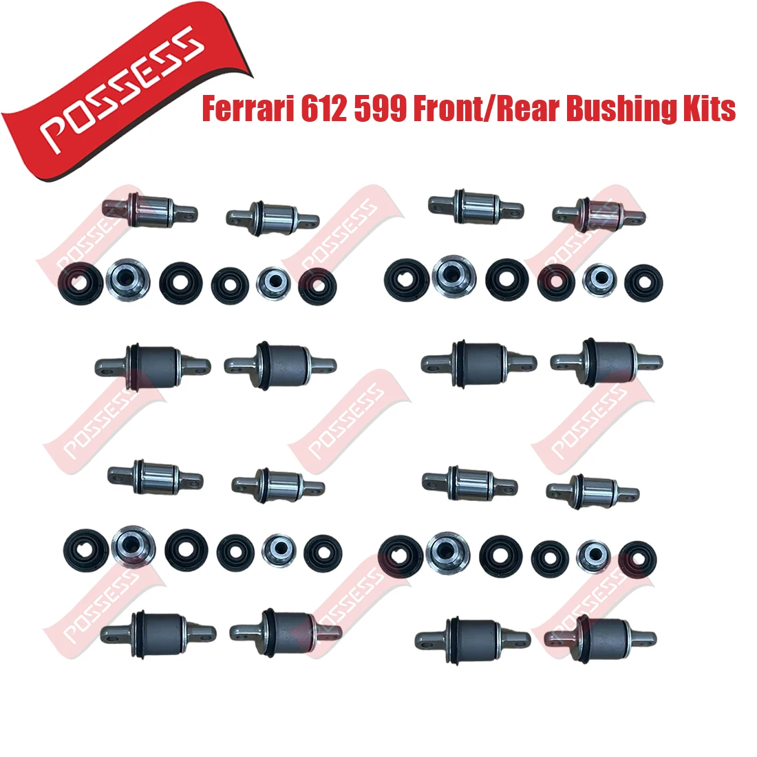 40 Pcs Front And Rear Upper Lower Control Arm Bushing Ball Joint Kits For Ferrari F430 Ferrari 612 Ferrari 599