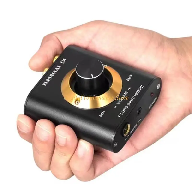 97QA USB أجهزة فك ترميز الصوت مقبض ذهبي 192 كيلو هرتز HiFi مخرج مضخم ضوت سماعات الرأس