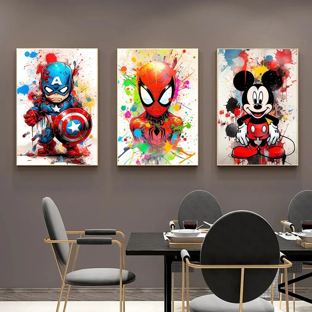 DIY Diamond Painting Disney Mickey Spider-Man Full Diamond Mosaic Embroidery Cartoon Buzz Lightyear Cross Stitch Art Home Decor