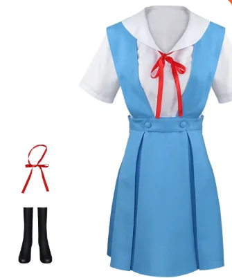 

Cosplay Costume Rei Ayanami Cosplay Costume Asuka Langley Soryu Cosplay School Uniform Dresses Halloween Party