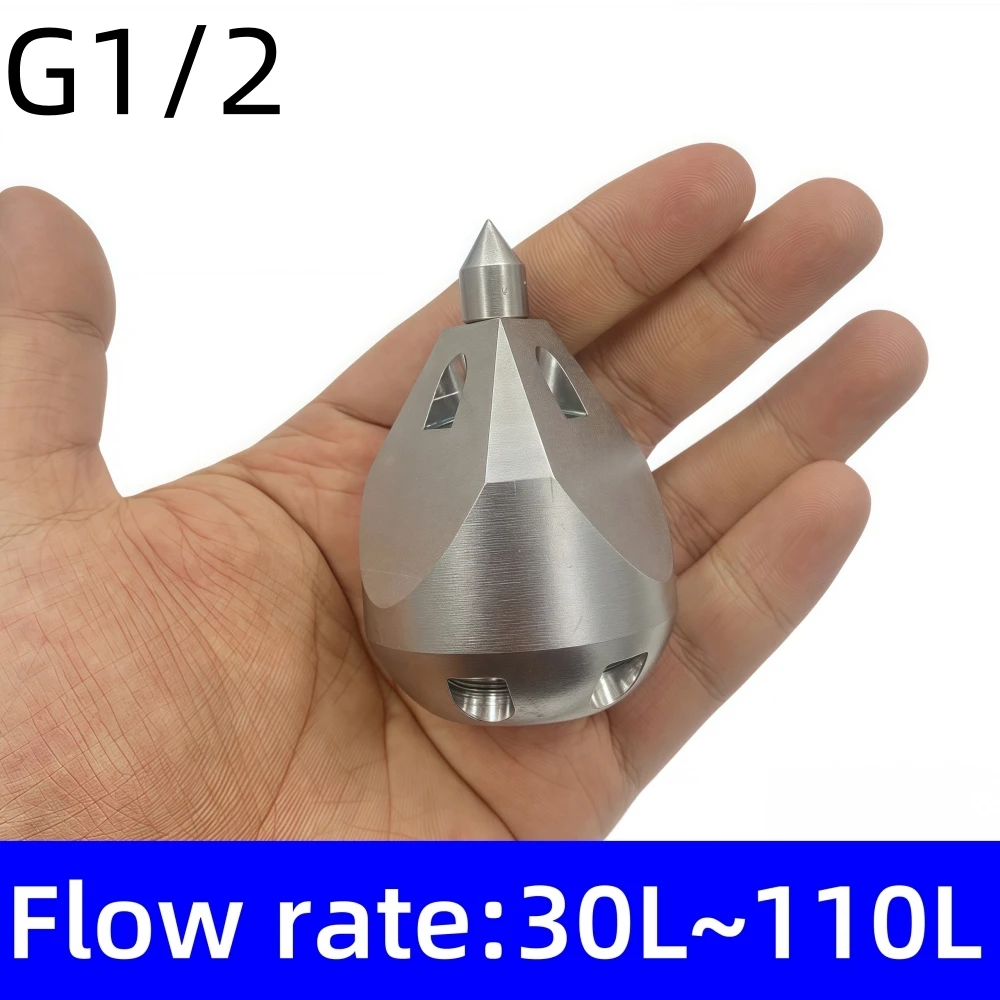 1-2-inch-interface-flow-30l-110l-stainless-steel-sewer-cleaning-nozzle-pressure-cleaning-machine-nozzle-pipeline-cleaning-tools