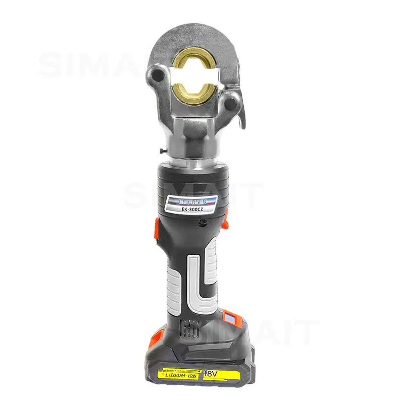 EK-300CZ Battery Hydraulic Crimping Tool for 4-300mm² Copper & Aluminum Cable Terminals – Portable Electric