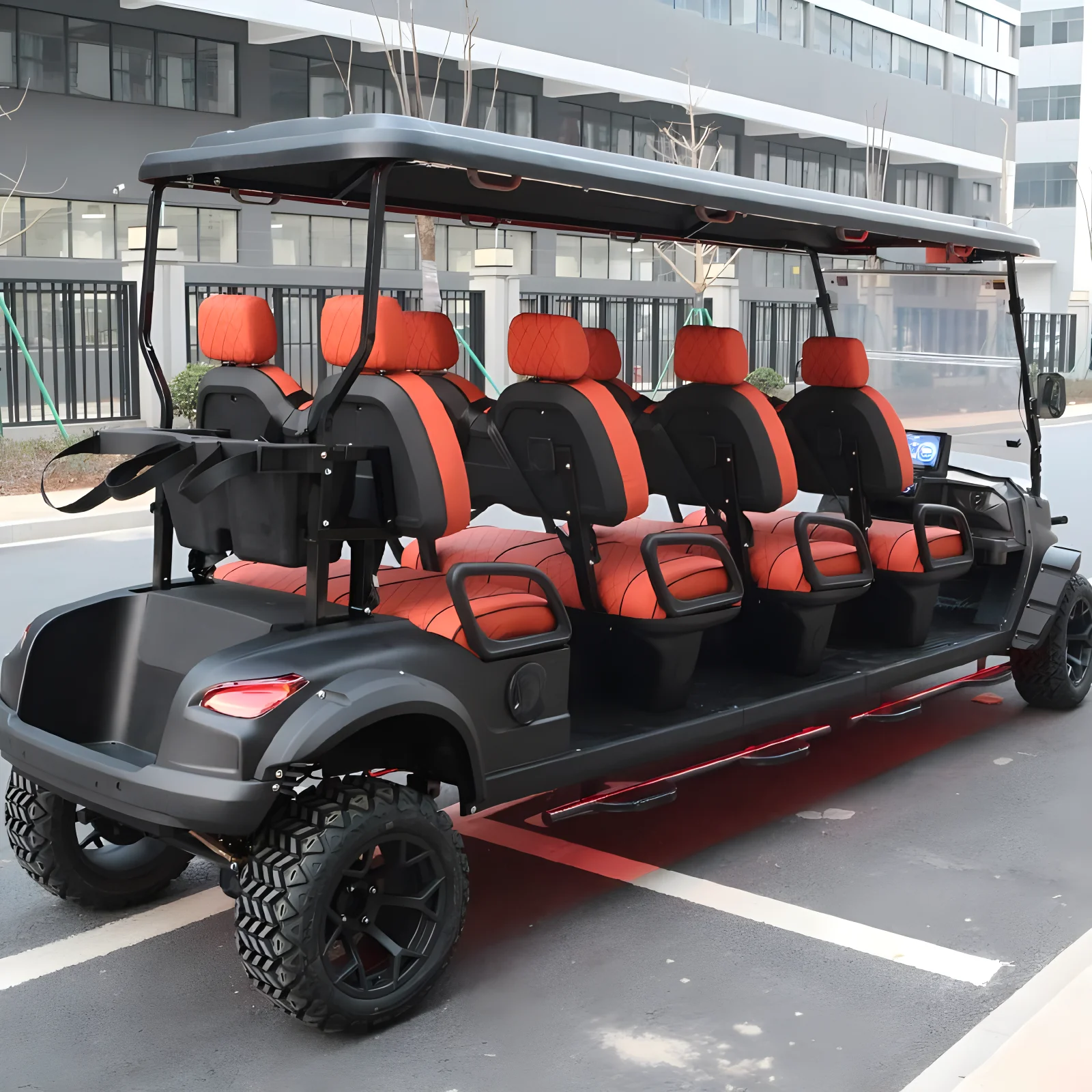 2024 new mini golf course car electric off-road vehicle 4+2-seater electric club car golf cart