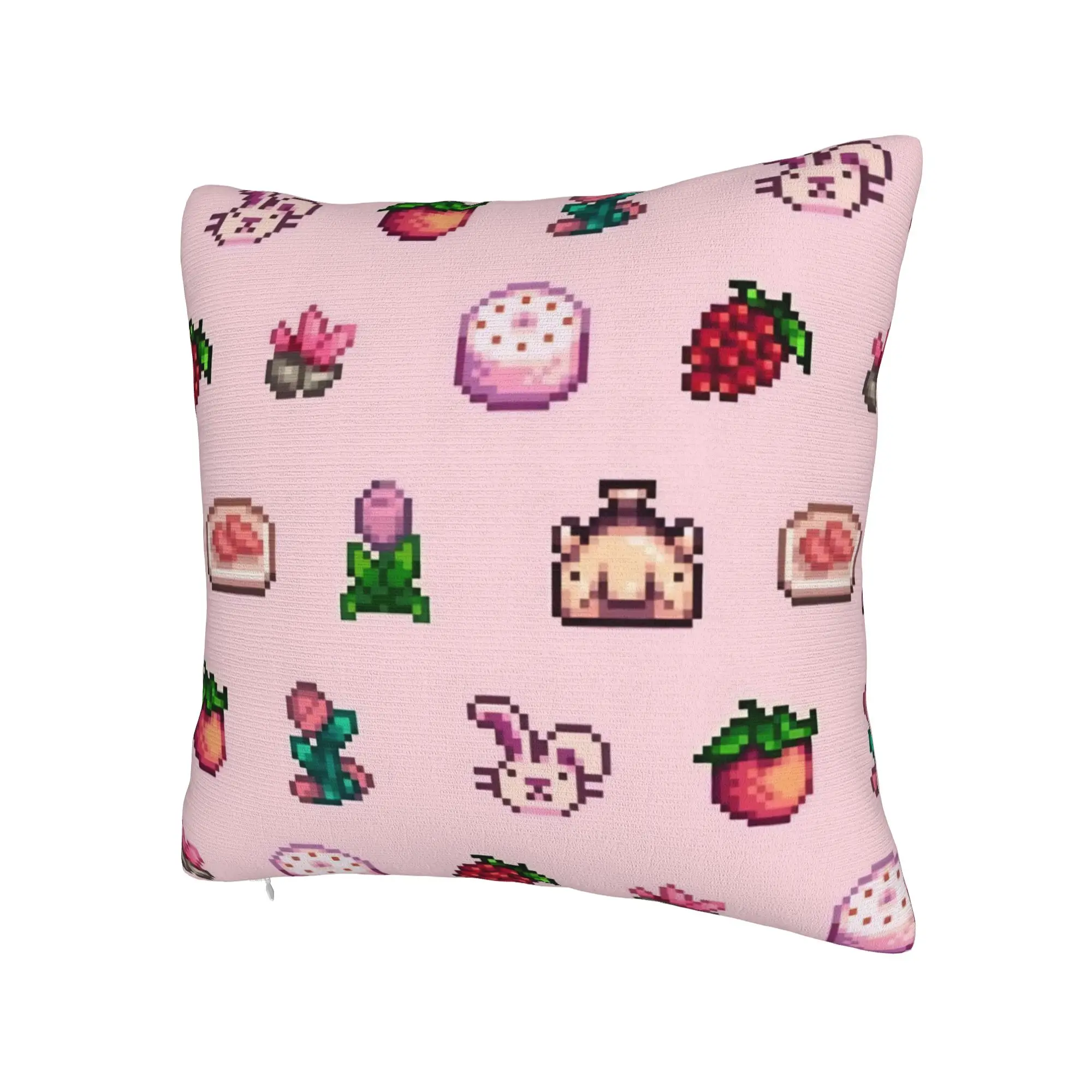 Decorative Pillowcases Stardew Valley Animals Merch Bedroom  Pillow Case Cover Zipper Multiple Sizes