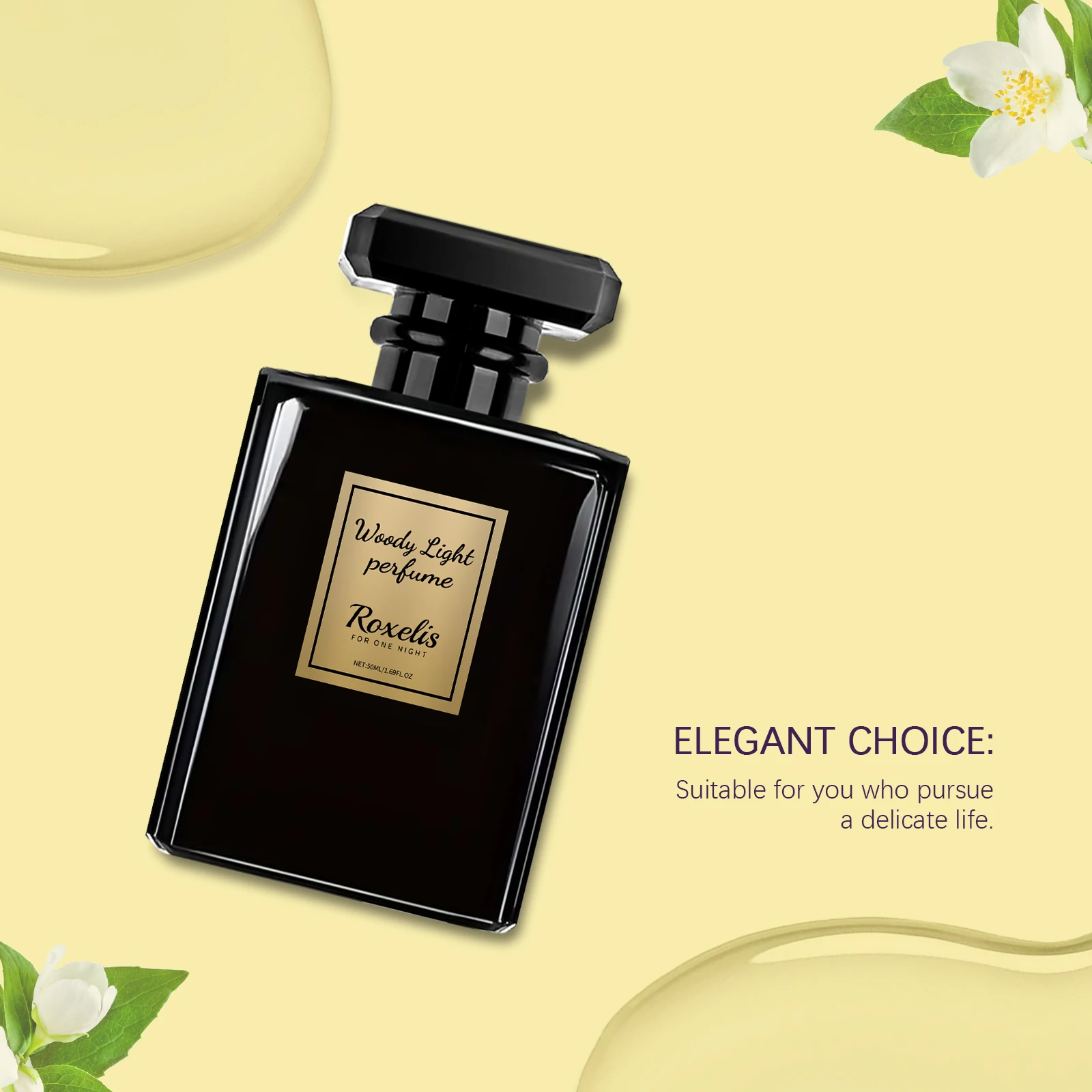 Roxelis Woodsy Eau de Cologne pour hommes Parfum frais et élégant longue durée Gentleman Premium Business Parfum portable