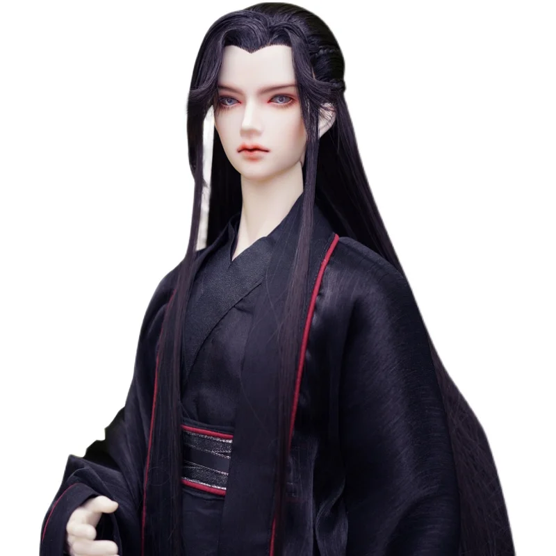 1/3 Scale BJD Wigs Ancient Costume Hanfu Vintage Styling Long Hair Samurai Wig For SD13 SSDF ID72 Uncle Doll Accessories A1421