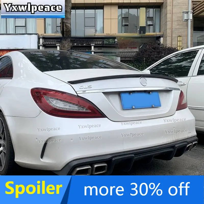 

For Mercedes CLS Class W218 Spoiler ABS Glossy Black Rear Trunk Lip Spoiler Wing AMG Style 2011 2012 2013 2014 2015 2016