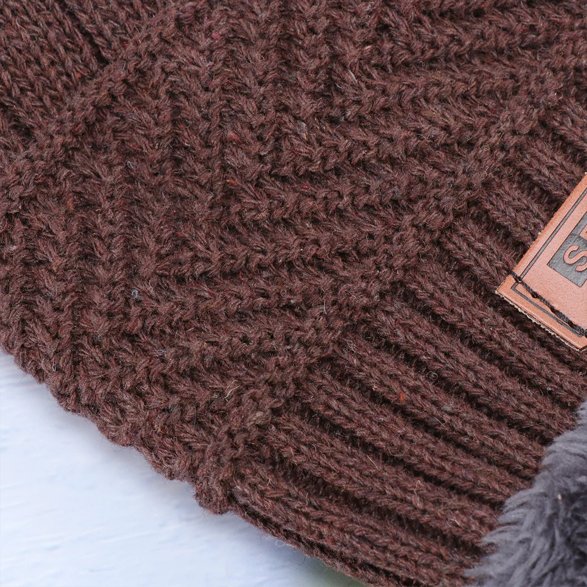 

Hat and Scarf Set Crimson Thickened Wool Knit Winter Headgear Suit Autumn Winter Men Women Outdoor Cold Weather Warm Knit Beanie