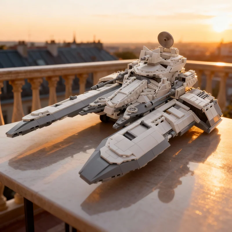 

1216pcs MOC Star Battle UCS Imperial TX Fighter Tank Model Building Blocks Architecture Toy Christmas Gifts Education Idea Brick