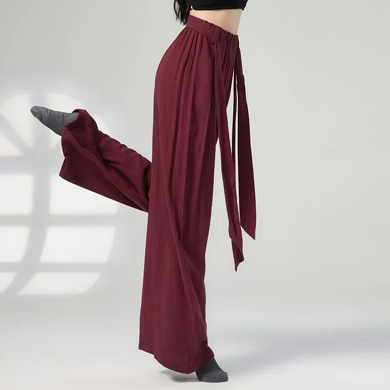 

Women's loose wide-leg pants classical dance pants Chinese dance practice clothes body training clothing