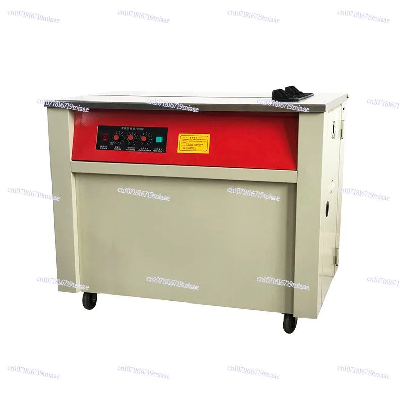 آلة الربط الكهربائية الساخنة آلة ربط الحزام PP المكبس ، محرك مزدوج منصة عالية مكبس حزام PP شبه أوتوماتيكي