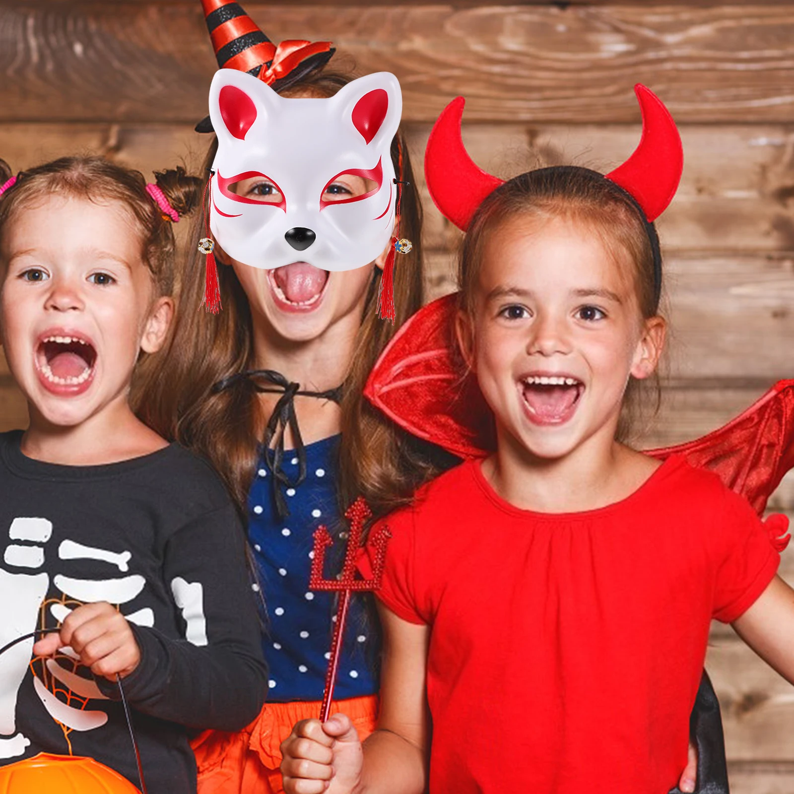 

4pcs Cat Mask Masks for Adults Durable Premium Material Halloween Costume Accessories Masquerade Party Fox Face Cosplay Fashion