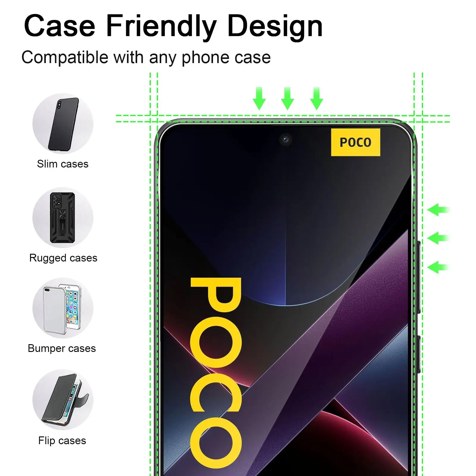 Tempered Glass For Xiaomi POCO X7 Pro 6.67 INCH Screen Protector Protective mica Cryatal Anti Scratch