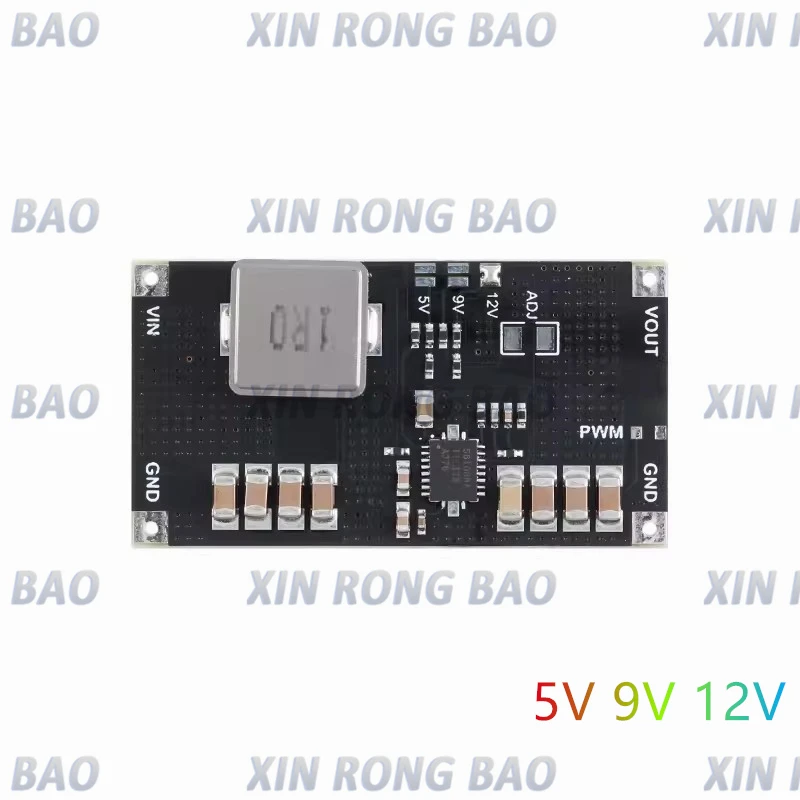 

1pc TPS61088 DC High Power Lithium Battery Step Up Boost Board Power Supply Module 5V 9V 12V 10A 1MHz Switch Frequency PCB