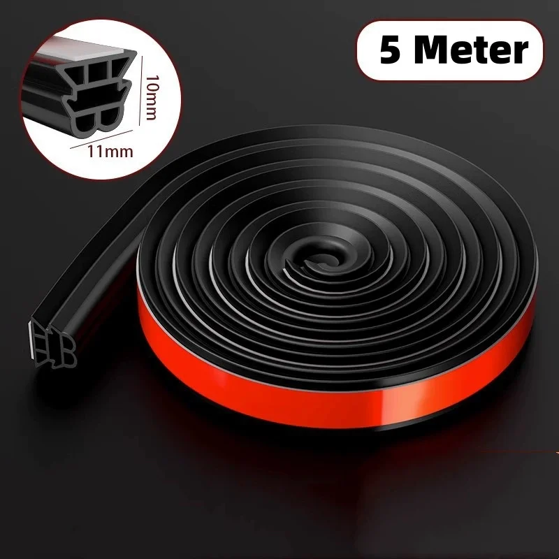 

5/10 Meters Sealing Strips For Bedroom Doors, Self-adhesive Sound Insulation Strips For Door And Window Gaps