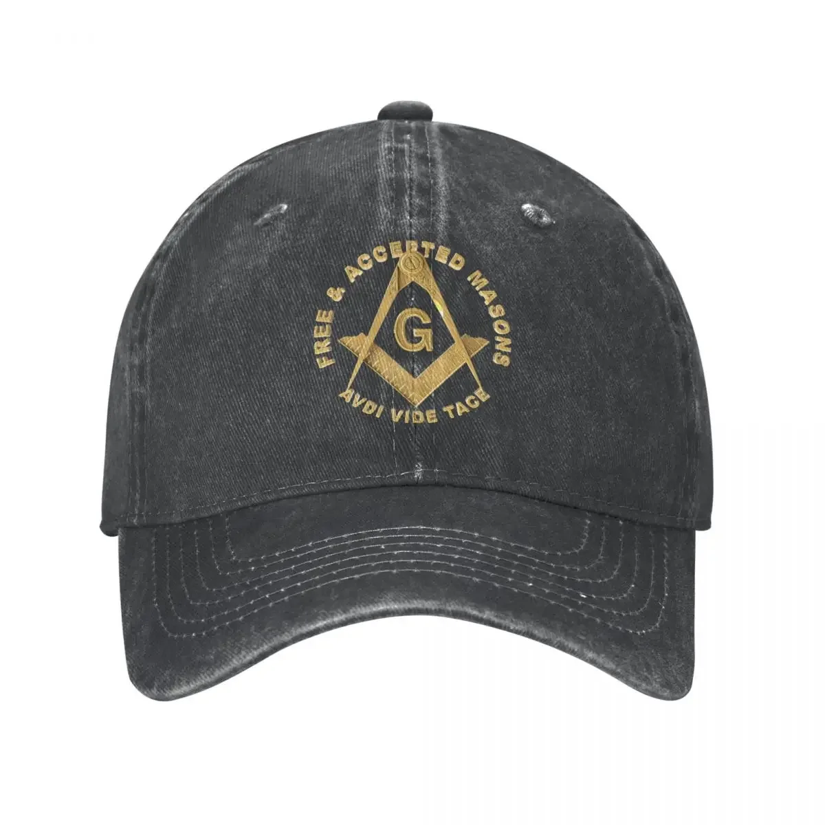 Washed Cotton Masons Masonic Freemason Baseball Caps Homme Spring Summer Adjustable Hats Freemasonic Compass Casquette Gorras