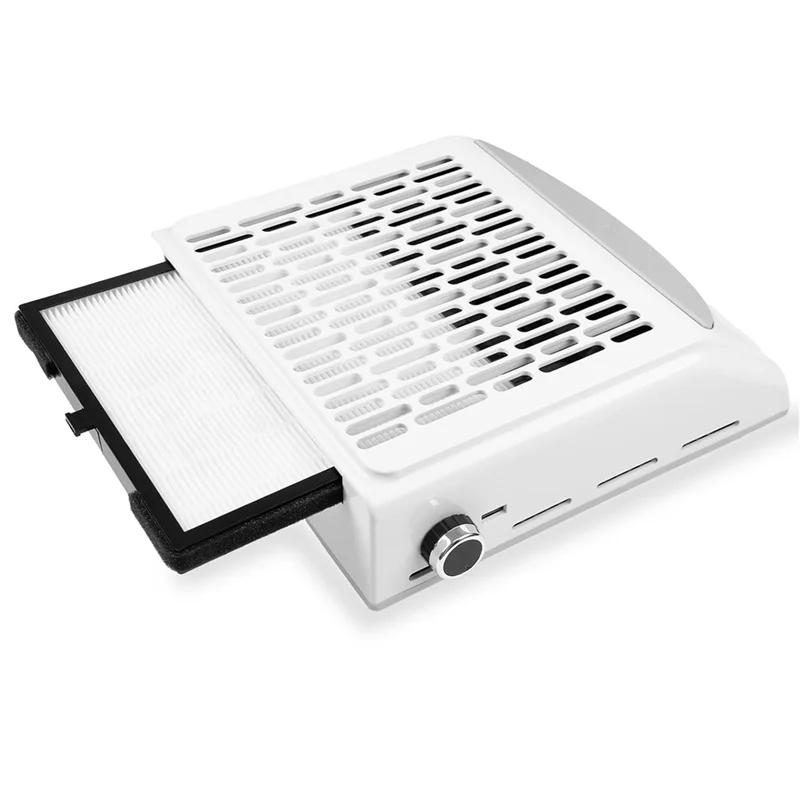 PB-Raccoglitore di polveri per unghie per manicure, aspiratore da 100 W Aspiratore Potente ventola per unghie, spina europea bianca durevole