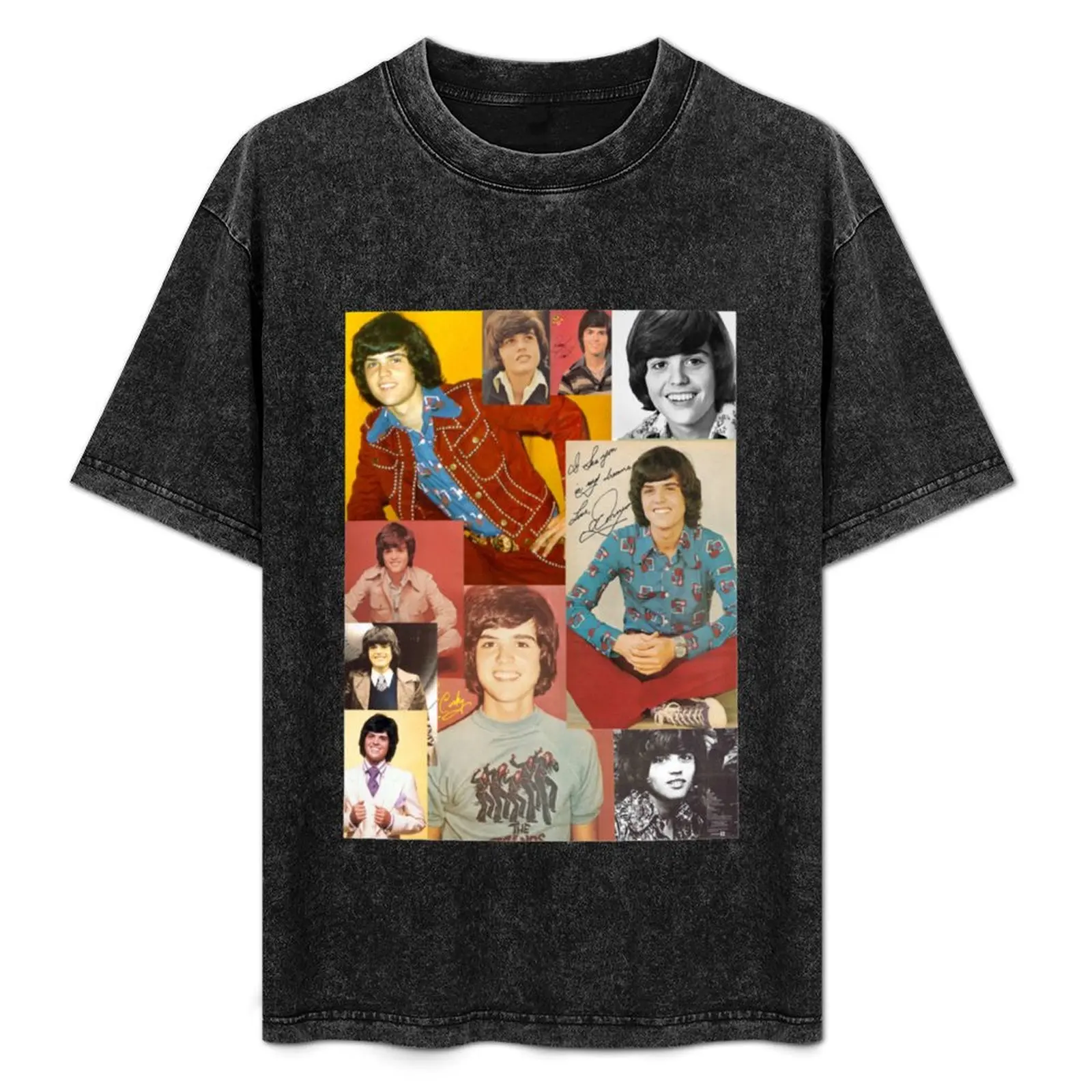

Donny Osmond Collage T-Shirt Art Pattern Printed Casual Top