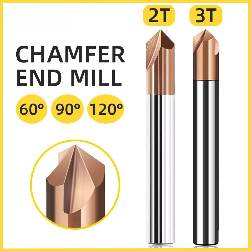 

BB 2Flutes 3Flutes Deburring Router 60 90 120 Degree Chamfer Carbide V Grove Corner Countersink
