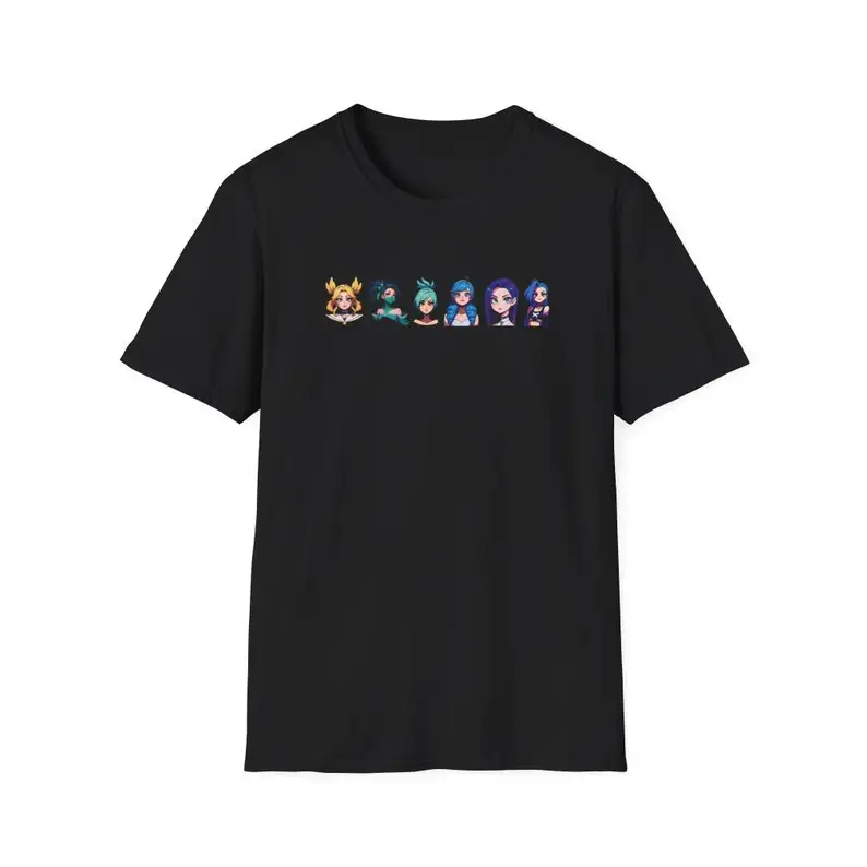 Fanart Multi-Character Design High-Quality Gamer T-Shirt Perfect Gift for Fans