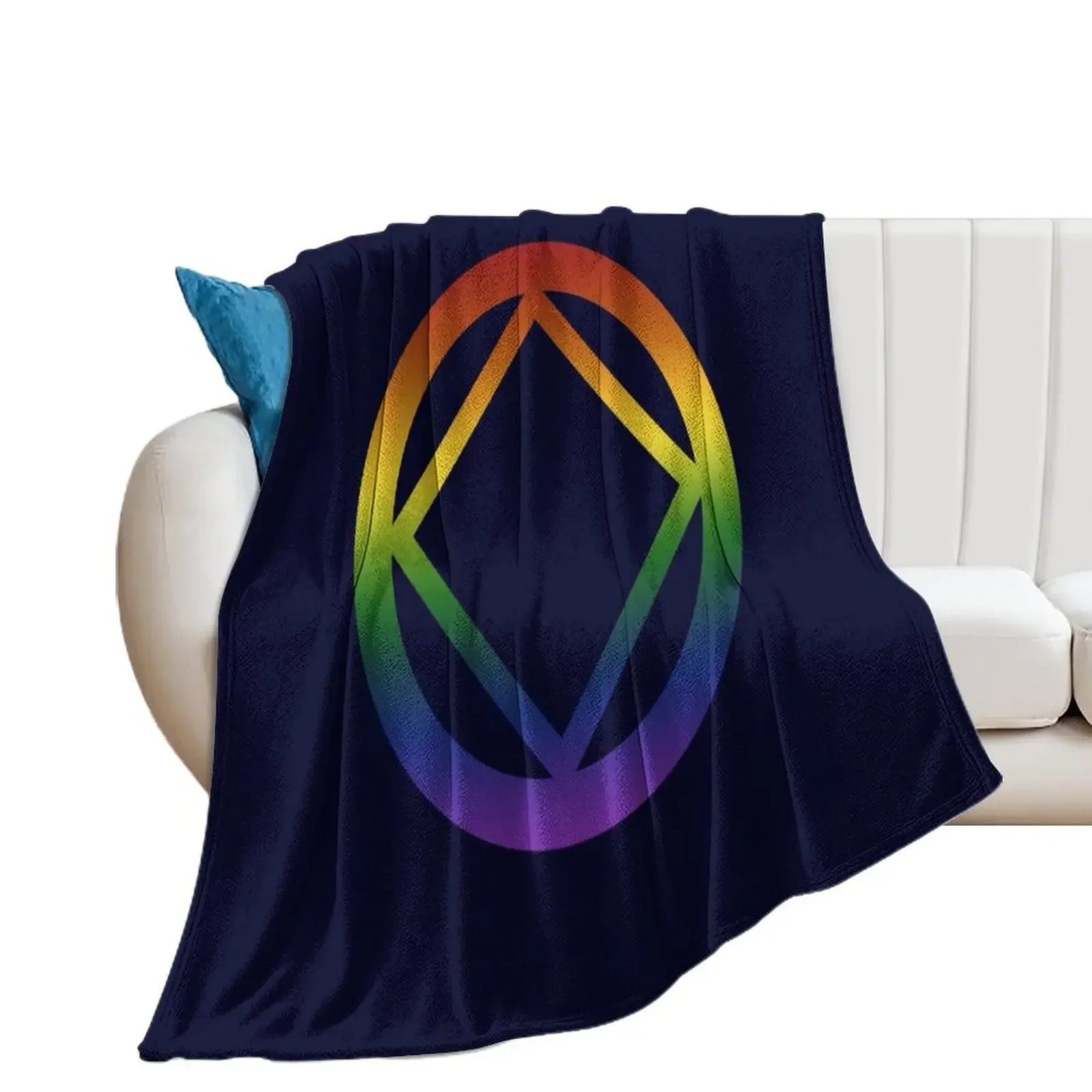 Narcotics Anonymous Rainbow Pride Symbol Throw Blanket Loose manga Summer Beddings Luxury St Blankets