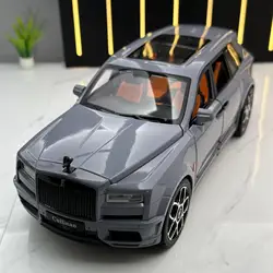 1/20 Rolls Royce SUV Cullinan aluminiowy Model samochodu odlewana zabawka pojazdów metalowy samochód kolekcja modeli dźwięk i światło prezent dla dzieci