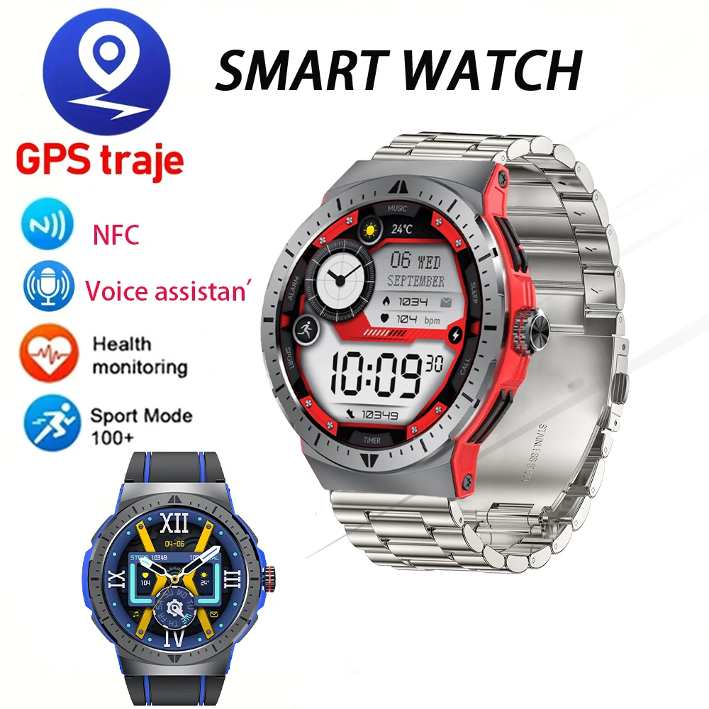 

New NFC Smart Watch AMOLED 1.43-inch 466 * 466 Large Screen Bluetooth Call Heart Rate Detection Voice Assistant IP68 Smartwatch