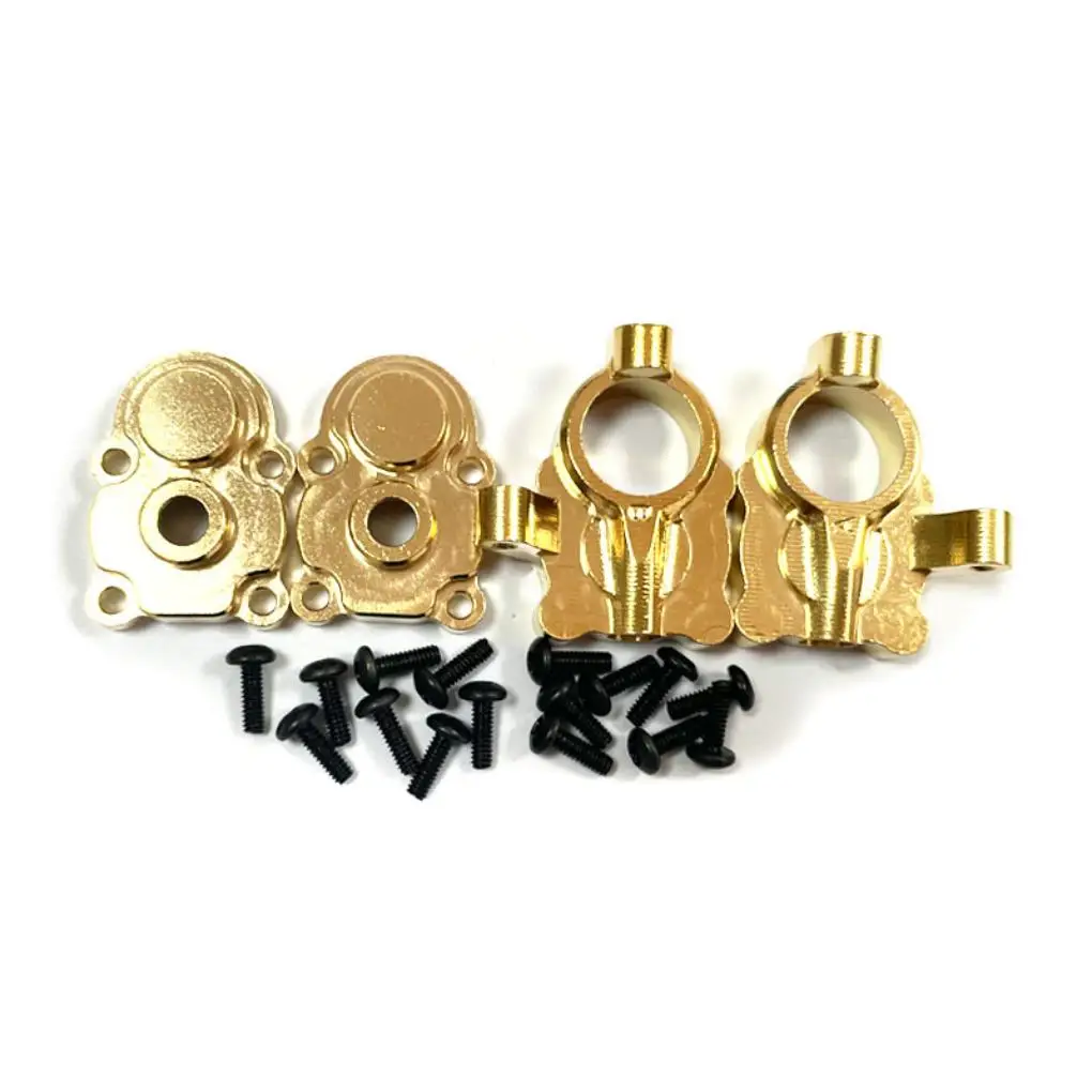 

4pcs Brass 1/24 Steering Hub Carrier For FMS FCX24 RC Car Part RC Car Accessories Replacement Parts RC Upgrade Part