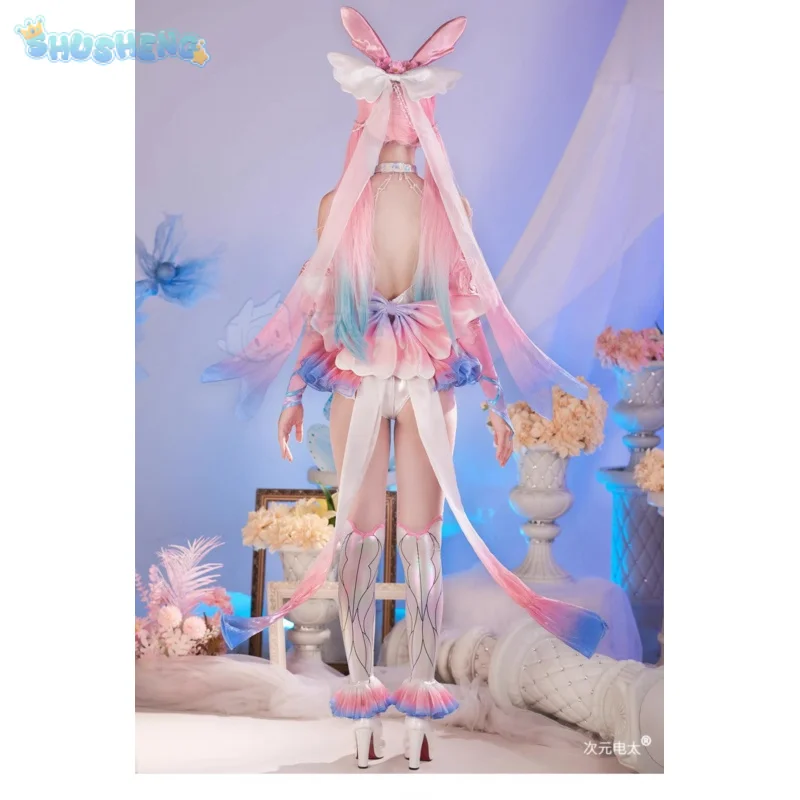 Eevee تأثيري Evoli Pokemo زي Évoli شعر مستعار أجنحة فستان الدعائم اكسسوارات مجموعة حفلة الهالوين المرأة الحلو موحدة #5