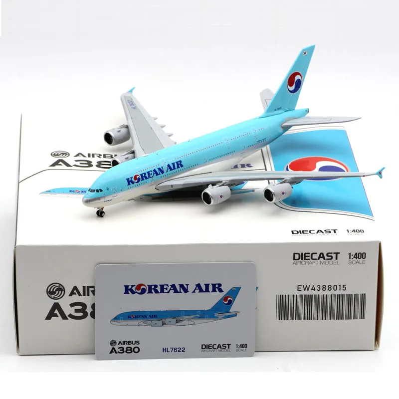 

Diecast 1:400 Scale Korean Air A380 HL7622 Alloy Passenger Plane Model Collection Souvenir Display Ornaments