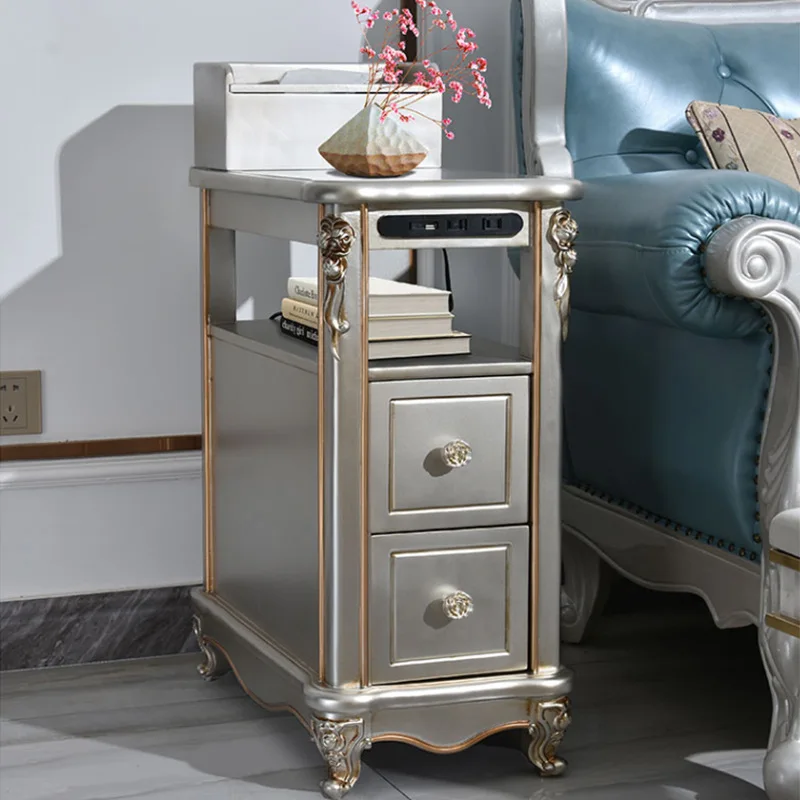 

sofa side cabinet, locker, living room, Nordic solid wood narrow and long side table, modern simple rectangular corner cabinet