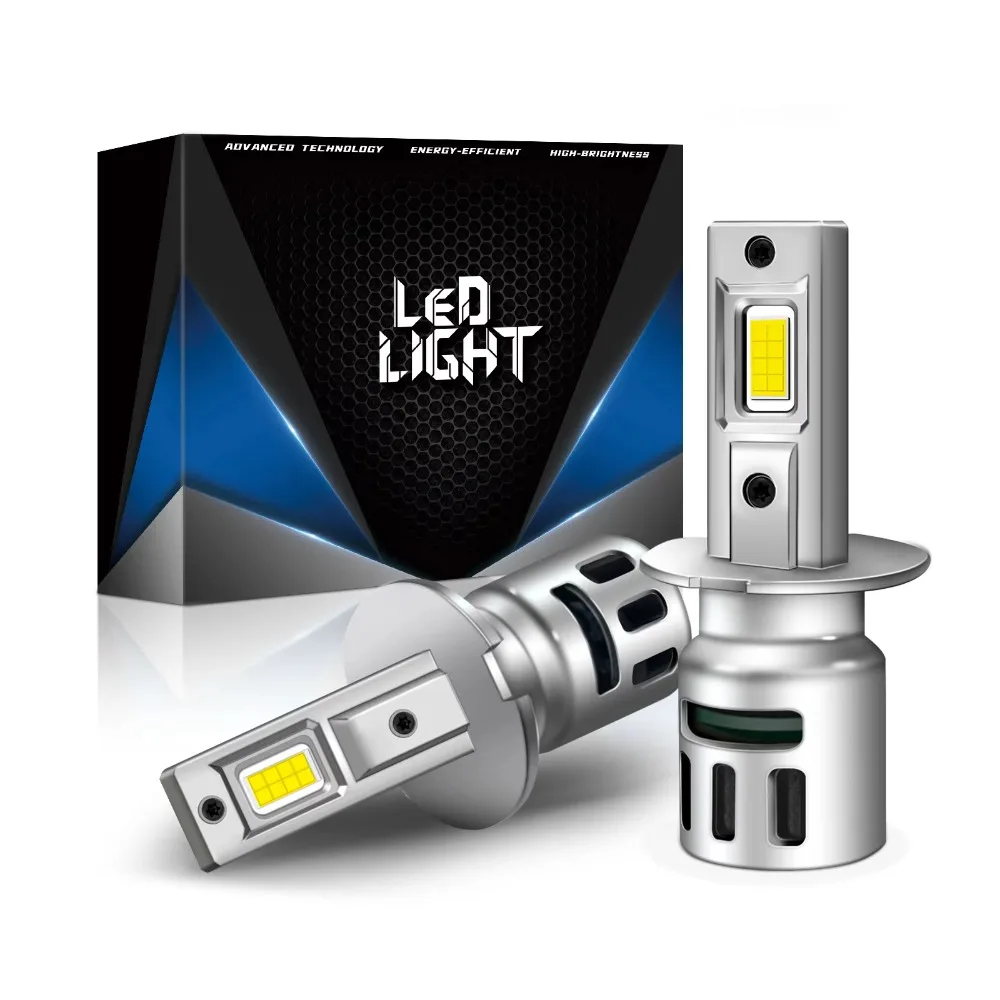 2 Stück CANBUS LED H3 12V 110W 6500K LED-Scheinwerferlampen H3 LED Hochleistungs-Wasserdichte Staubdichte Universelle Autolampen
