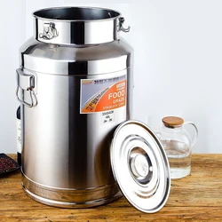 Stainless Steel Fermenters Milk Barrel Sealing Oil Barrel  Wine Fermented Beer Fermenters Tea Canister Storage Transport Barrel