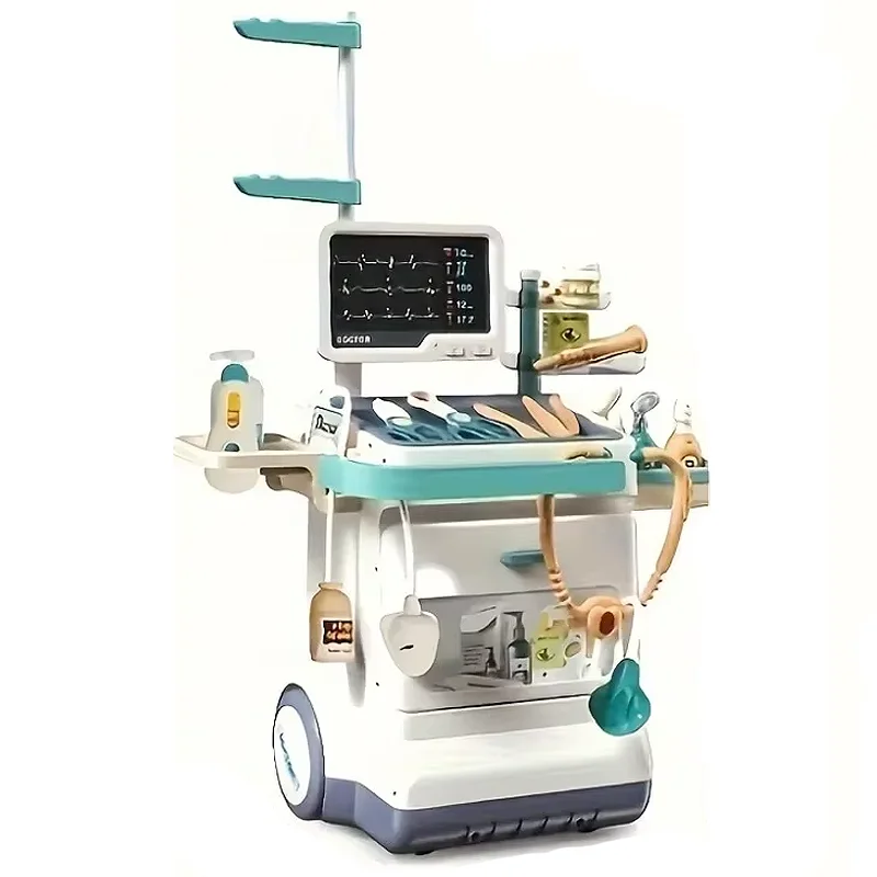 Kit de jouets de médecin, ensemble de jeu de simulation de médecin pour les tout-petits avec stéthoscope de Station médicinale, jeu de rôle, jouet médicinal pour enfants, cadeaux