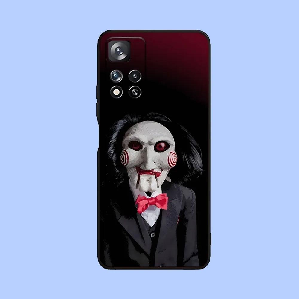 J-Jigsaw Killer Horror Phone Case For Samsung Galaxy A13,A21s,A22,A31,A32,A52,A53,A71,A80,A91 Soft Black Cover