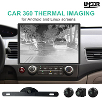 LHODR Car Thermal Imaging Camera Reversing Camera 360P 1080P 4-way for Car Android Screen and Linux with AV Interface