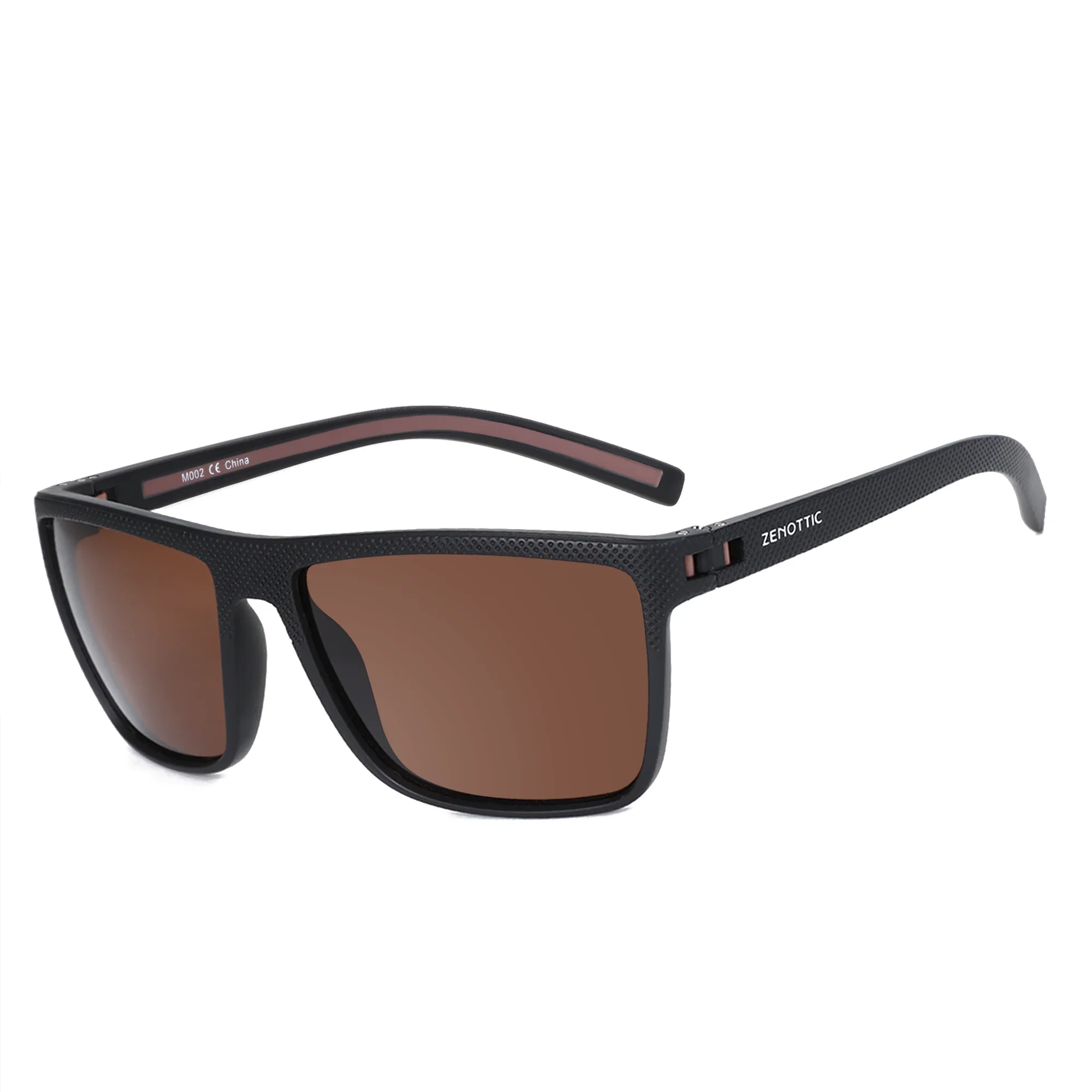 ZENOTTIC Retro-Sonnenbrille mit quadratischem Sehstärke für Unsiex, leicht, TR90, Myopie/Hyperopie/Progressive optische Sonnenbrille 6