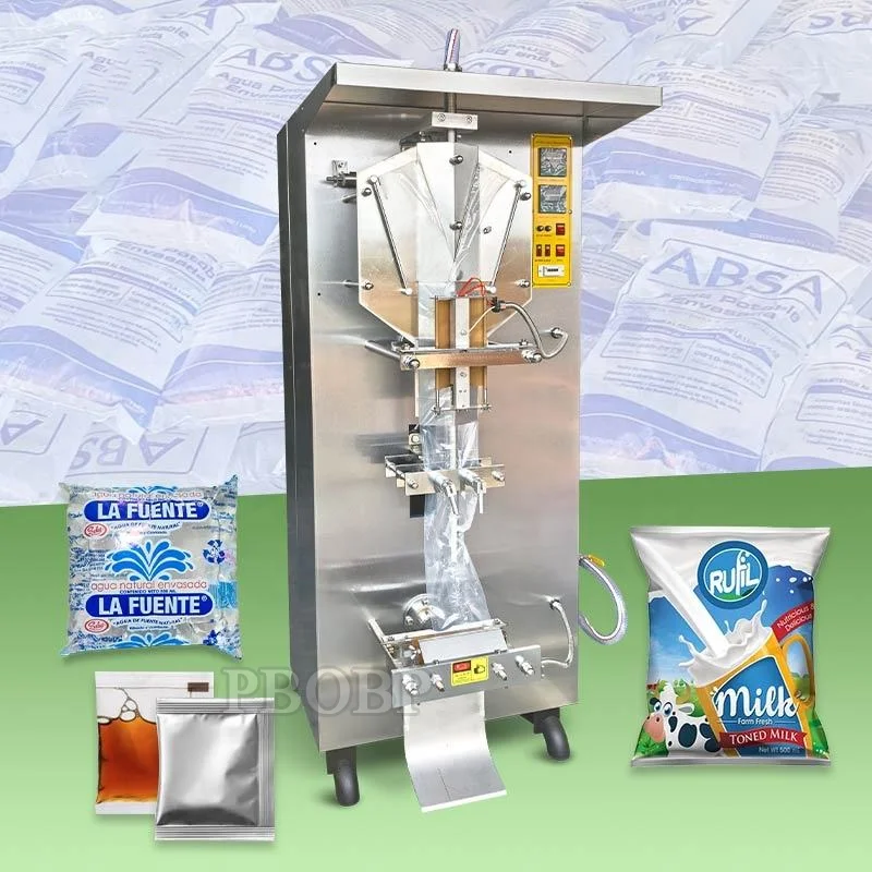 Image of PBOBP Automatische Beutel-Flüssigkeitsverpackungsmaschine für Getränke, Sojasoße, Essig, Flüssigrationen, Lebensmittelqualität