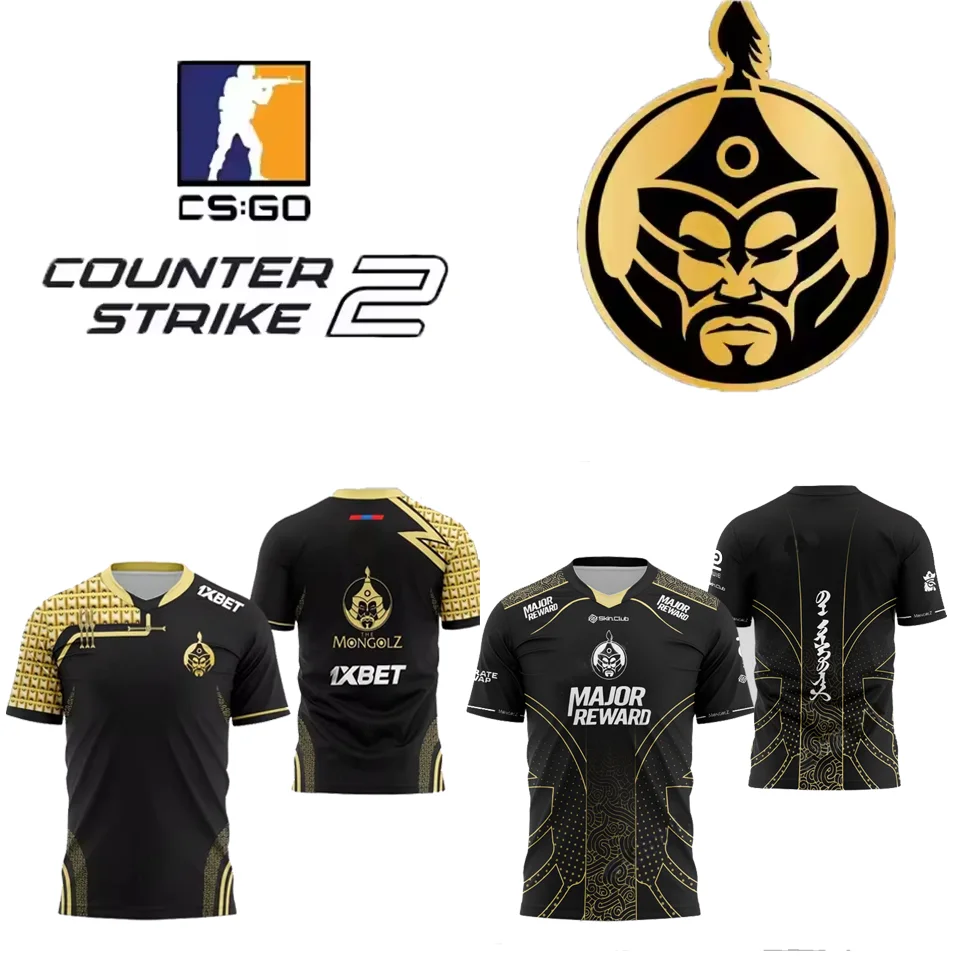 

Джерси MongolZ, новинка 2025 года, футболка CS2 Esports CSGO Team, модная тренировочная форма для профессиональных игроков, топ большого размера для фанатов геймера